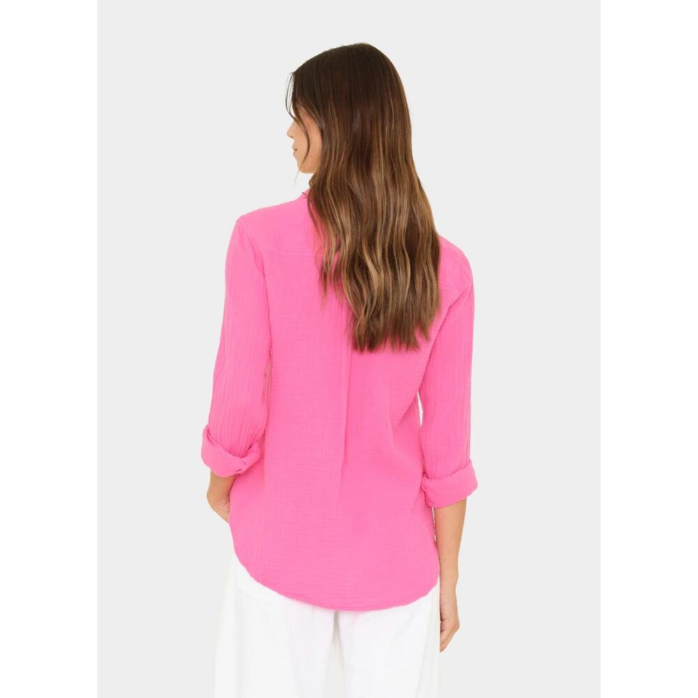 XIRENA Scout Shirt in Pink Sunrise Size Medium - Picture 4 of 9